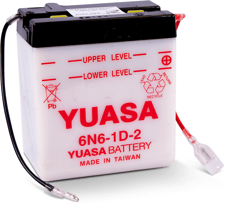 Yuasa Battery Yuasa 6N6-1D-2 Conventional 6 Volt Battery YUAM2662B YUAM2662B User 1