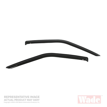 Westin 1995-2004 Toyota Tacoma Wade Slim Wind Deflector 2pc - Smoke 72-88472 72-88472 Photo - Primary
