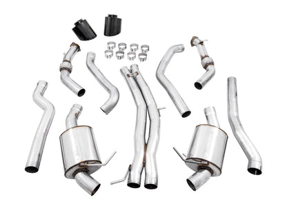 AWE Tuning Audi B9 RS5 Touring Edition Exhaust - w/ Diamond Black RS Tips 3015-33108 3015-33108 Photo - out of package