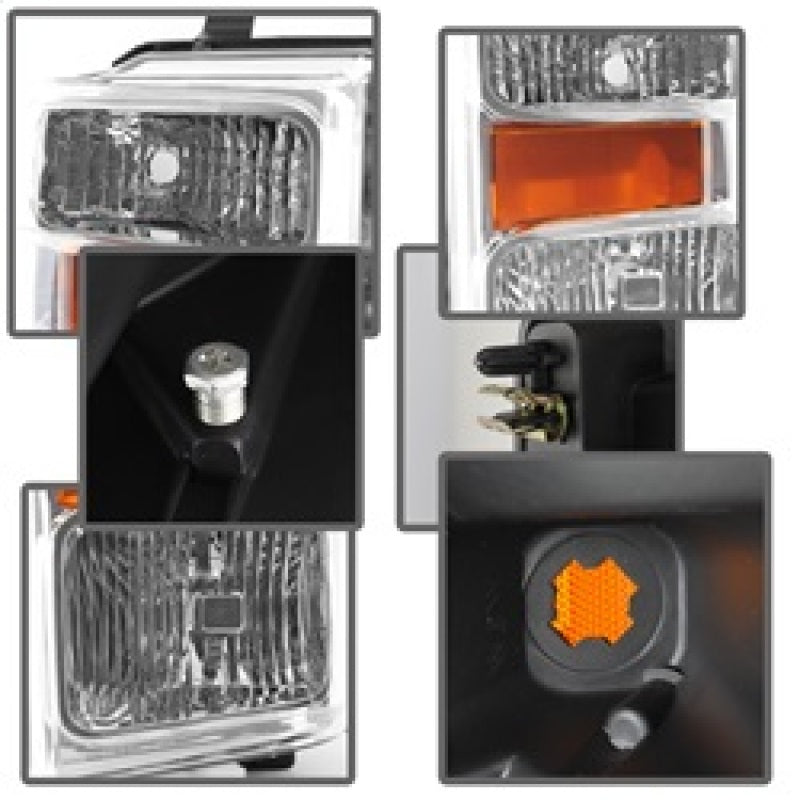 SPYDER Xtune Ford F250/350/450 Super Duty 08-10 OEM Headlights Chrome HD-JH-FS08-AM-C 9022401 9022401 Photo - Unmounted