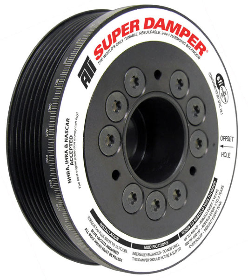 ATI Damper - 5.67in - Alum - 7 Grv - Toyota Scion 2Az-Fe - 2.4-2.6L - 800HP or Less - 1Pc ATI918523 ATI918523 Photo - Primary
