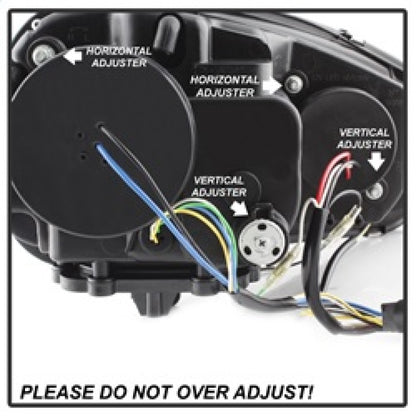 Spyder Volkswagen GTI 06-09/Jetta 06-09 Xenon/HID Model Only - DRL Black PRO-YD-VG06-HID-DRL-BK 5017529 5017529 Photo - Unmounted