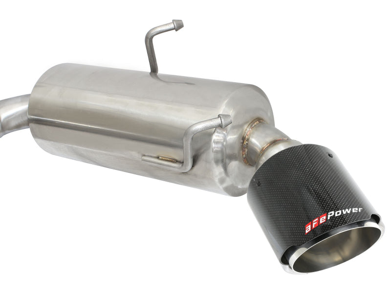 aFe Takeda Exhaust Axle-Back 13-15 Scion FRS / Subaru BRZ 304SS Carbon Fiber Dual Tips Exhaust 49-36023-C 49-36023-C Photo - Unmounted
