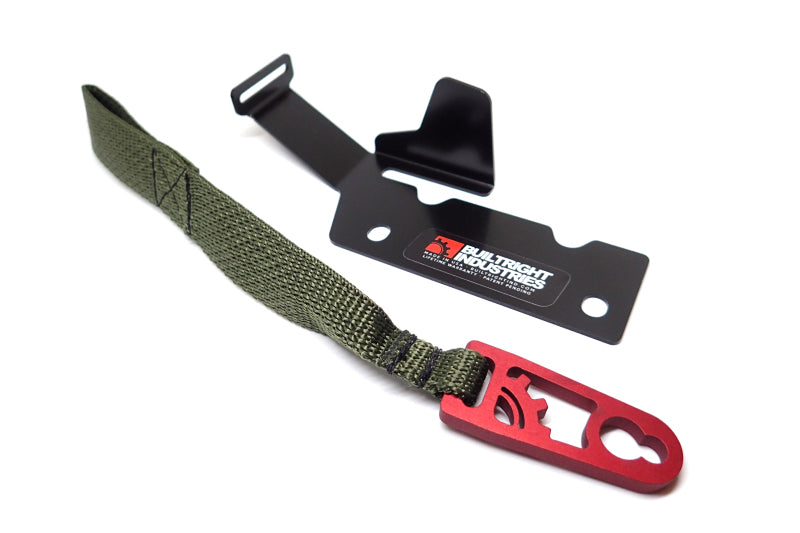 BuiltRight Industries 09-20 Ford F-150/Raptor (09-14 SuperCrew Only) Rear Seat Release - Olive Strap 100115 100115 Photo - Primary