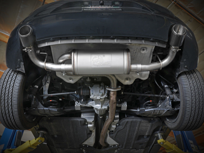 aFe 19-22 Mazda 3 L4 2.5L Takeda 3in to 2-1/2in 304 Stainless Steel Axle-Back Exhaust w/ Black Tip 49-37023-B 49-37023-B Photo - Mounted