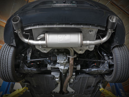 aFe 19-22 Mazda 3 L4 2.5L Takeda 3in to 2-1/2in 304 Stainless Steel Axle-Back Exhaust w/ Black Tip 49-37023-B 49-37023-B Photo - Mounted