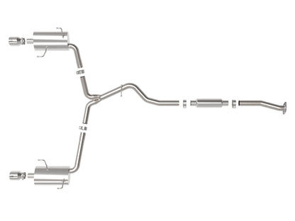 aFe Subaru Forester XT 14-18 H4-2.5L Takeda 2-1/2in to 2-1/4in  304 SS Cat-Back- Polished Tip 49-36804-P 49-36804-P Photo - Unmounted
