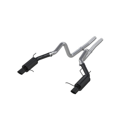 MBRP 11-14 Ford Mustang GT 5.0L 3in Cat Back Dual Split Rear Street Version S7258BLK Photo - Primary