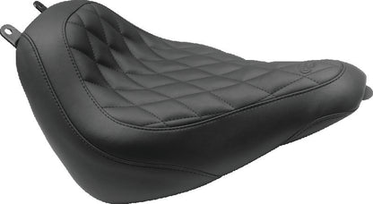 Mustang Motorcycle Mustang 18-21 Harley Heritage Classic, Deluxe Wide Tripper Solo Seat Diamond Stitch - Black 83008 83008 Photo - Primary