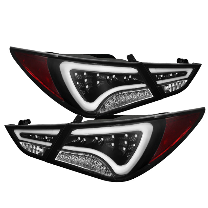 Spyder Hyundai Sonata 11-13 LED Tail Lights Light Bar Black ALT-YD-HYSON11-LED-BK 5075246 5075246 Photo - Primary