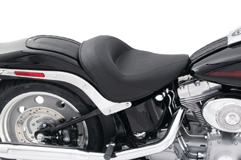 Mustang Motorcycle Mustang 06-10 Harley Softail FXST, 07-17 FLSTF Fender Bib - Black 78117 78117 Photo - Primary