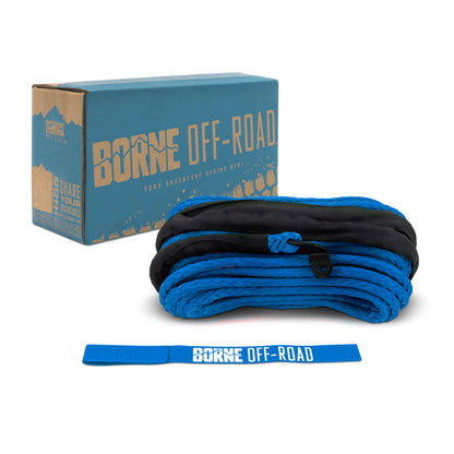 Borne Off-Road Synthetic Rope - 3/8in x 85ft - Blue BNWN-SR-38-85BL BNWN-SR-38-85BL Photo - Primary