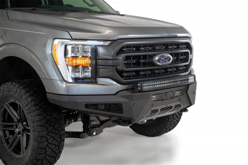 Addictive Desert Designs 2021 Ford F-150 HoneyBadger Front Bumper w/ Top Hoop F197431040103 F197431040103 Photo - Mounted