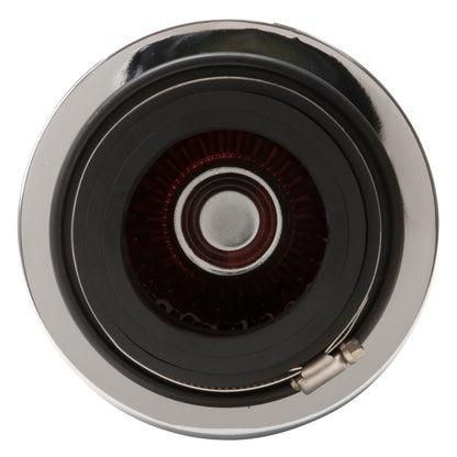 Edelbrock Air Filter, Pro-Flo Series, Conical, 3.7" Tall, Red/Chrome 43611 Photo - Unmounted