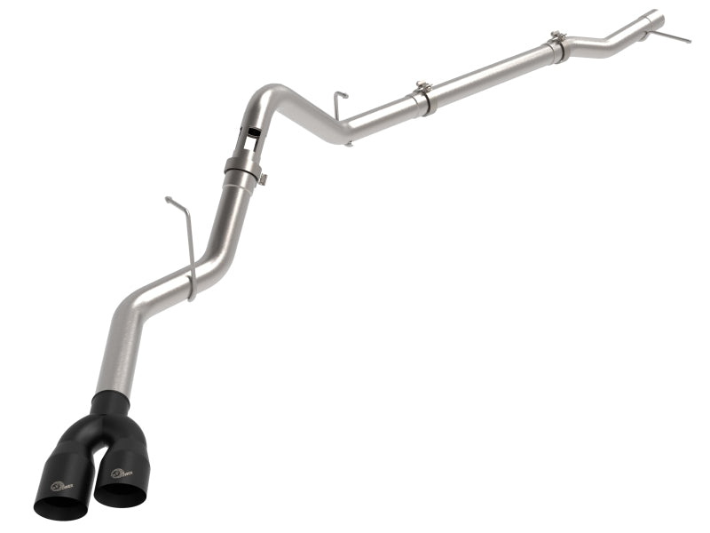 aFe Rebel XD Series 3 IN 304SS DPF-Back 23-24 GM Trucks L6-3.0L (td) LZ0- Dual Black Tip 49-34145-B 49-34145-B Photo - Primary