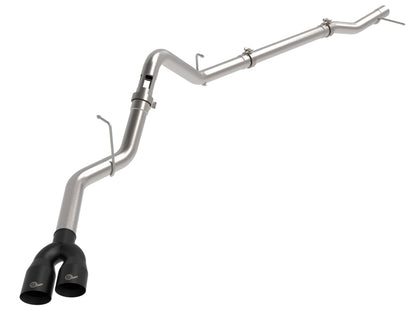 aFe Rebel XD Series 3 IN 304SS DPF-Back 23-24 GM Trucks L6-3.0L (td) LZ0- Dual Black Tip 49-34145-B 49-34145-B Photo - Primary