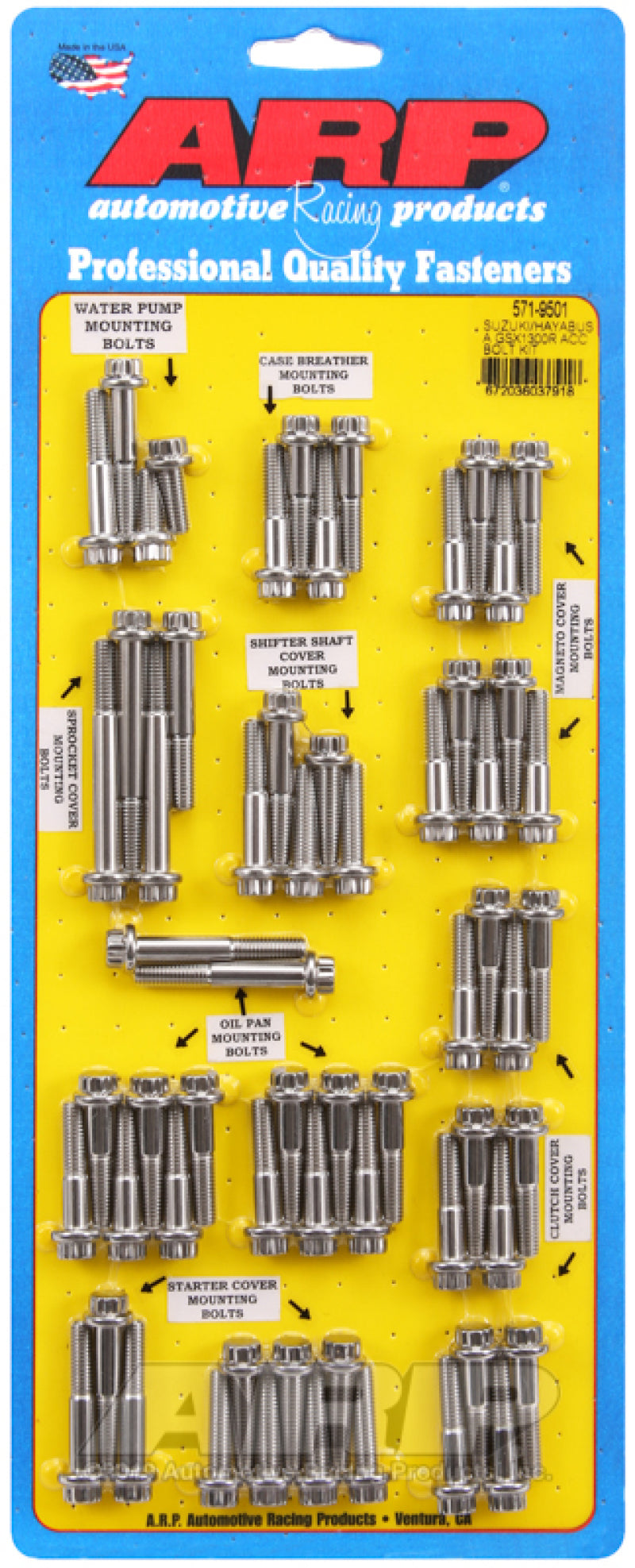 ARP Suzuki/Hayabusa GSX1300R SS 12pt Accessory Bolt Kit 571-9501 Photo - Primary