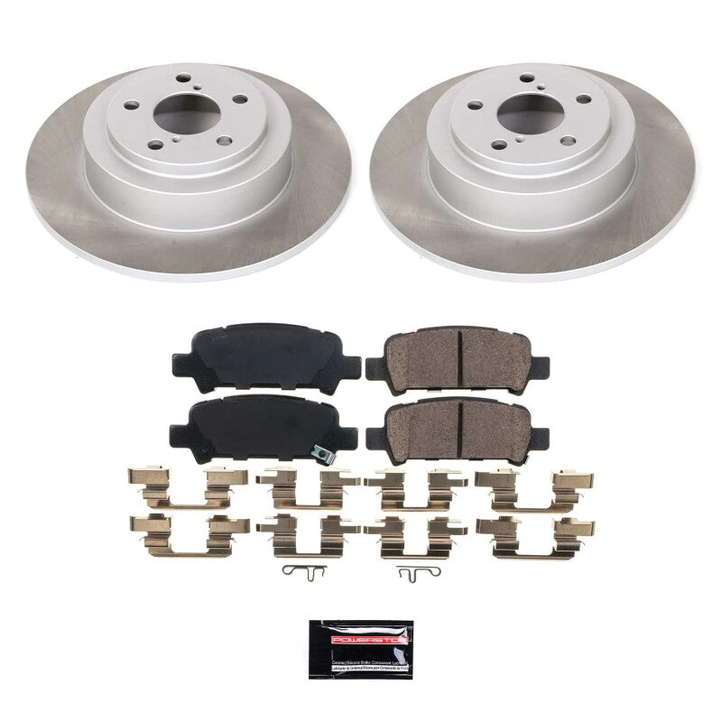 PowerStop Power Stop 00-04 Subaru Outback Rear Semi-Coated Rotor Kit SC3124 SC3124 Photo - Primary