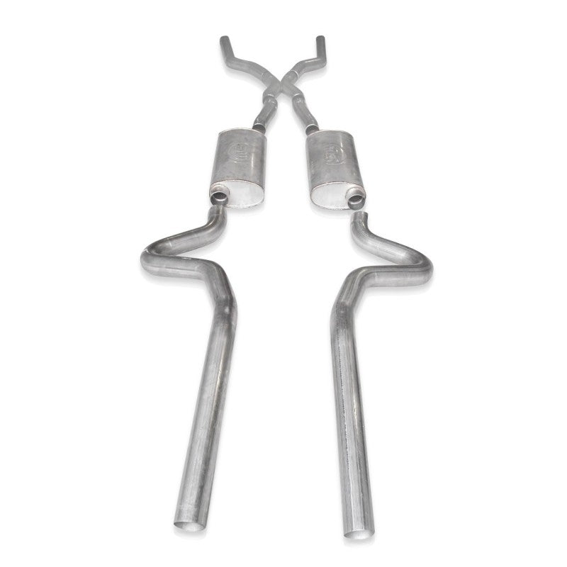Stainless Works Chevy Chevelle LS1 Hot Rod 1968-72 Exhaust 3in Stainless Turbo Mufflers CV6872LSD CV6872LSD Photo - Primary