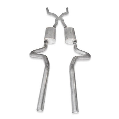 Stainless Works Chevy Chevelle LS1 Hot Rod 1968-72 Exhaust 3in Stainless Turbo Mufflers CV6872LSD CV6872LSD Photo - Primary