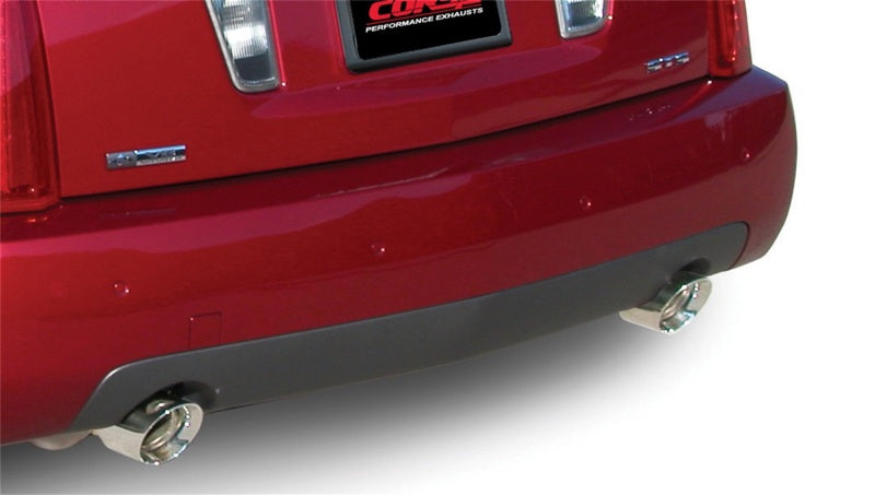 Corsa Performance 05-07 Cadillac STS 4.6L Polished Touring Axle-Back Exhaust 14157 Photo - Mounted