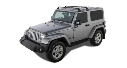 Rhino-Rack 07-22 Jeep Wrangler JK/JL 2 Door Hard Top Vortex SG 2 Bar Roof Rack - Black SG60 SG60 Photo - Primary