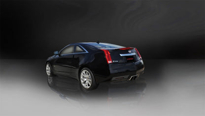 Corsa Performance 11-13 Cadillac CTS Coupe V 6.2L V8 Black Sport Axle-Back Exhaust 14942BLK Photo - Mounted