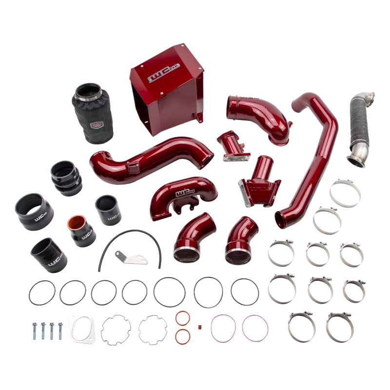 Wehrli 07.5-2010 Chevrolet 6.6L Duramax LMM Stage 3 High Flow Bundle Kit - WCFab Red WCF100504-RED