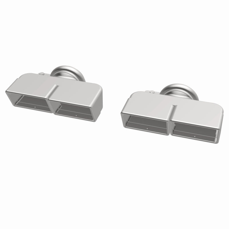 Magnaflow Tip 1-Set Quad Square 35221 35221 360 Degree Image Set
