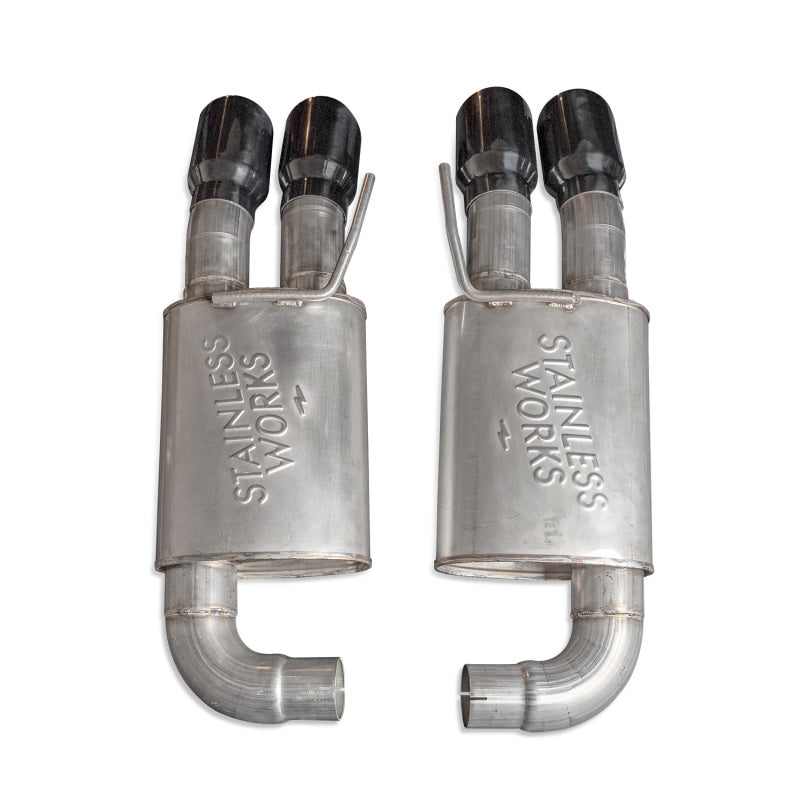 Stainless Works 18-21 Mustang GT Axleback Redline Exhaust - Black Tips M18ABRB M18ABRB User 1