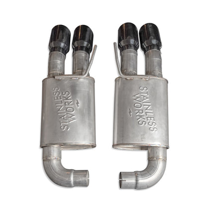 Stainless Works 18-21 Mustang GT Axleback Redline Exhaust - Black Tips M18ABRB M18ABRB User 1