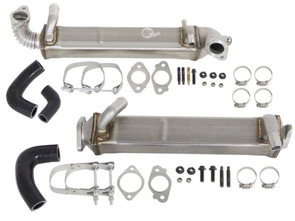 aFe BladeRunner EGR Cooler Combo - Ford Diesel Trucks 08-10 V8-6.4L (td) ( 46-90080 Photo - Unmounted