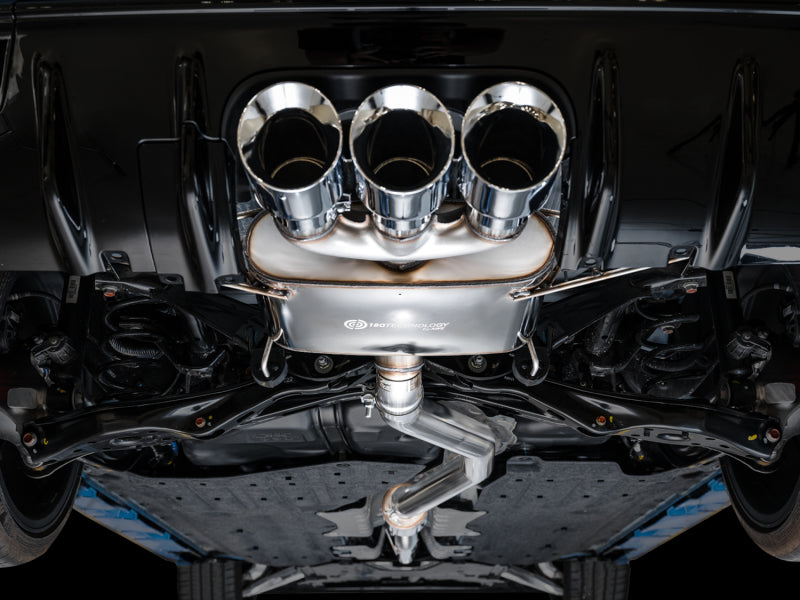 AWE Tuning 2023 Honda Civic Type R FL5 Touring Edition Exhaust w/ Triple Chrome Silver Tips 3015-52287 3015-52287 Photo - Mounted