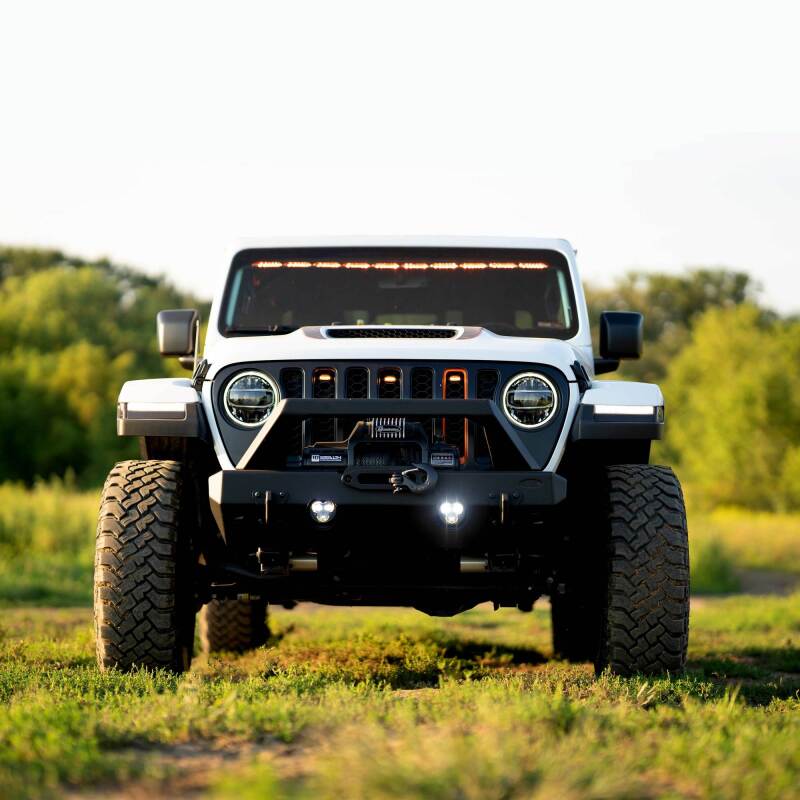 KC HiLiTES FLEX ERA 3 Dual Mode SAE Fog Lights - 2-Light Master Kit for Jeep Aftermarket Bumpers 97147 97147 Photo - lifestyle view