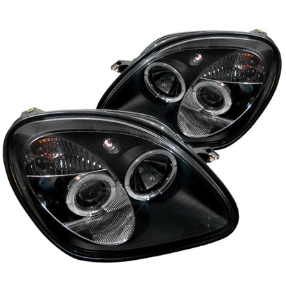 Spyder Mercedes Benz SLK 98-04 1PC Projector Halogen Model- LED Halo Blk PRO-YD-MBSLK98-1PC-HL-BK 5011190 5011190 Photo - Primary
