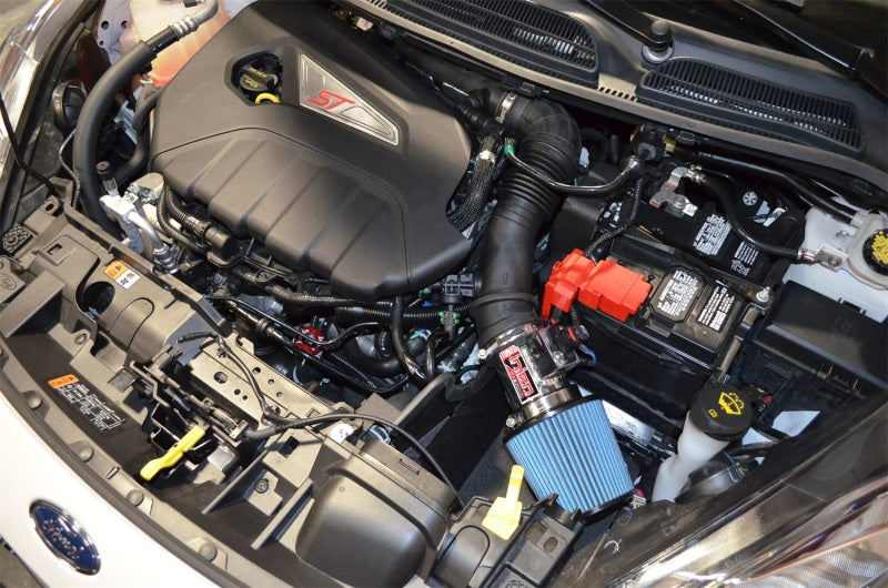 Injen Wrinkle Black Short Ram Inta 2016 Ford Fiesta ST 1.6L Turbo 4Cyl SP9018WB Photo - Mounted
