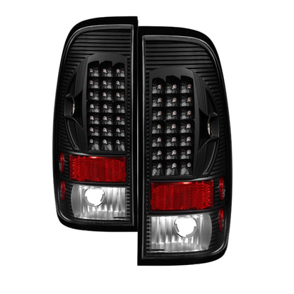 SPYDER Xtune Ford F150 Styleside 97-03 / F250/350/450/550 99-07 LED Tail Lights Black ALT-ON-FF15097-LED-BK 5012937 5012937 Photo - Primary