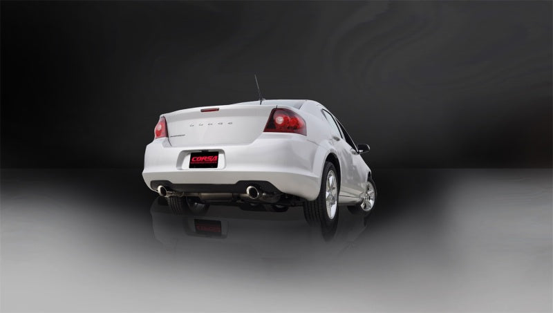 Corsa 11-13 Chrysler 200/Dodge Avenger V6 Polished Sport Cat-Back Exhaust 14413 14413 Photo - Mounted