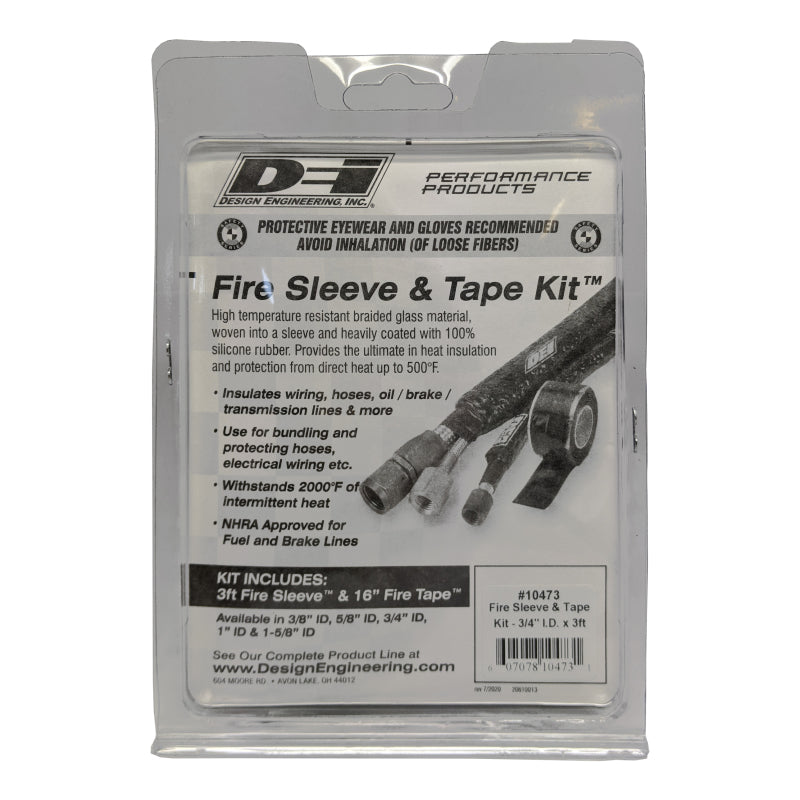 DEI Fire Sleeve and Tape Kit 3/4in I.D. x 3ft 10473 10473 Photo - Unmounted