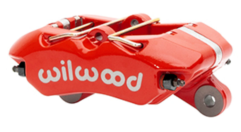 Wilwood Caliper-Forged Dynapro 5.25in Mount/ 4 - 1.98in Pistons/ .81in x 13.06in. Rotor - Red 120-15585-RD