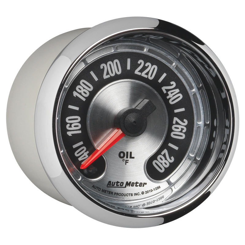 Autometer American Muscle 2-1/16in Full Sweep Electric Digital Stepper 140-280 Deg F Oil Temp Gauge 1256 1256 User 5