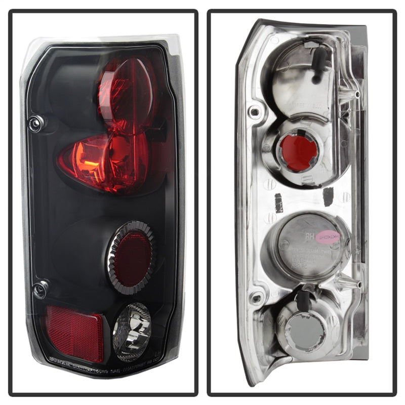 Spyder Ford F150 87-96/Ford Bronco 88-96 Euro Style Tail Lights Black ALT-YD-FF15089-BK 5003300 5003300 Photo - Unmounted