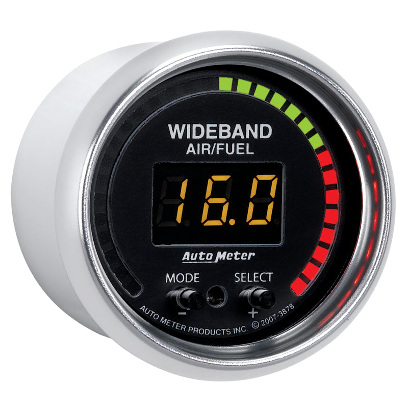 Autometer Gauge, Air/Fuel Ratio-Pro, 2 1/16", 10:1-20:1, Digital w/ Peak & Warn 3878 User 3