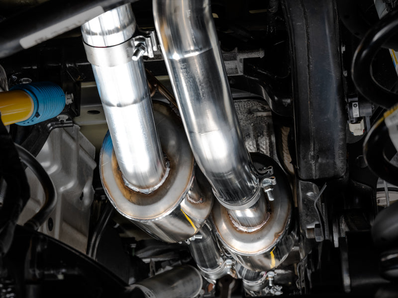 AWE Tuning 2021 RAM 1500 TRX 0FG Cat-Back Exhaust - Diamond Black Tips 3015-33005 3015-33005 Photo - Mounted