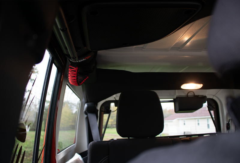 Fishbone Offroad Paracord Grab Handles w/Three Straps Red FB55280 FB55280 Photo - lifestyle view