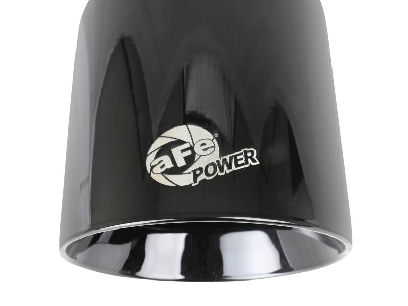 aFe MACH Force-Xp 409 SS Clamp-On Exhaust Tip 2.5in. Inlet / 4.5in. Outlet / 9in. L - Black 49T25454-B091 49T25454-B091 Photo - Unmounted