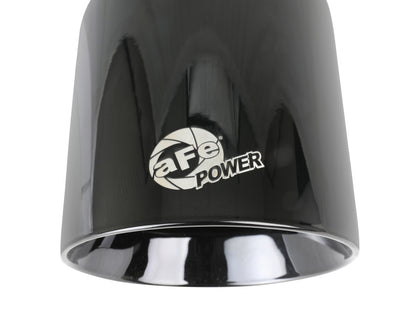 aFe MACH Force-Xp 409 SS Clamp-On Exhaust Tip 2.5in. Inlet / 4.5in. Outlet / 9in. L - Black 49T25454-B091 49T25454-B091 Photo - Unmounted