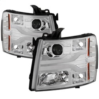 Spyder Chevy Silverado 1500 07-13 Version 3 Projector Headlights - Chrome PRO-YD-CS07V3-LBDRL-C 5083616 5083616 Photo - Primary