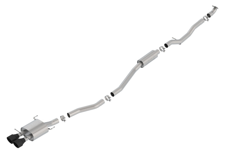 Borla 17-19 Honda Civic SI 1.5L Turbo MT S-Type 2.75in Cat-Back Exhaust Ceramic Black Tip 140777CB 140777CB Photo - Primary