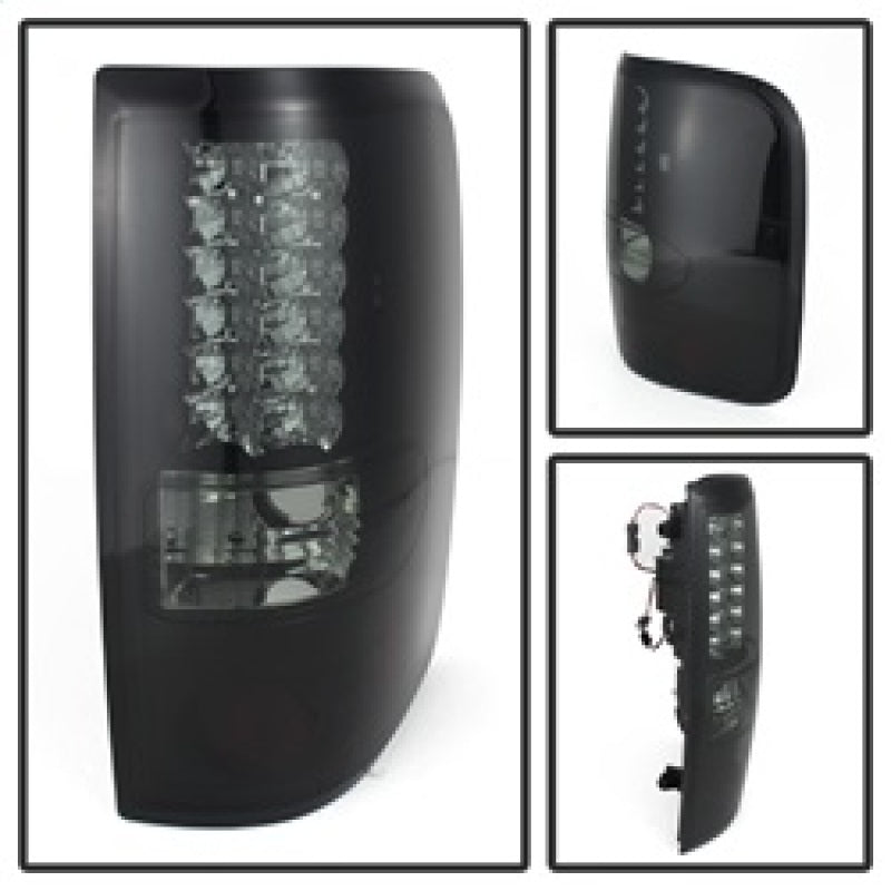 Spyder Ford F150 side 04-08 (Not Fit Heritage & SVT)LED Tail Lights Blk Smke ALT-YD-FF15004-LED-BSM 5078131 5078131 Photo - Unmounted